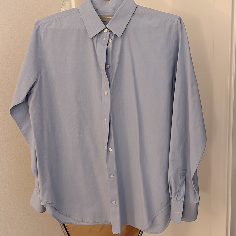 Everlane blue button down size 8